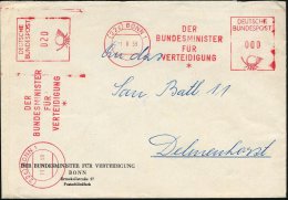 (22c) BONN 1/ DER/ BUNDESMINISTER/ FÜR/ VERTEIDIGUNG/ * 1959 (31.8.) AFS 000 + 020 Pf. (2 Abdrucke) Auf... - Other & Unclassified