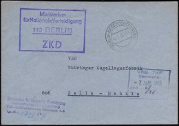 119 BERLIN/ ZKD/ Ministerium/ Für Nationale Verteidigung 1965 (6.1.) Viol. ZKD-Ra.4 + 2K:... - Other & Unclassified