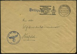 Stuttgart-Bad Cannstatt 1/ A 1942 (23.7.) Viol. 1K-HdN: K A V.(allerie) Ers. Abt. 18 (NS-Adler) + Rs. Viol.... - Other & Unclassified