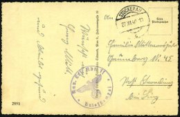 STOCKERAU/ C 1940 (27.XII.) Ehem., österr. 1K-Steg + Viol. 1K-HdN.: Kav.(allerie) Ers. Abt. 11 , Klar Gest.... - Other & Unclassified