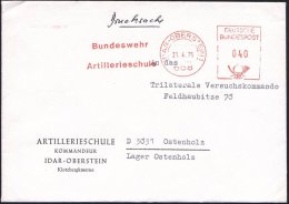 658 IDAR-OBERSTEIN/ Bundeswehr/ Artillerieschule 1975 (21.4.) AFS Auf Dienst-Bf.: ARTILLERIESCHULE KOMMANDAN-TUR..... - Other & Unclassified