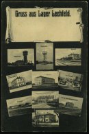 Lechfeld Lager 1914 S/w.-Foto-Mikroskop-Ak.: Gruss Aus Lager Lechfeld Mit 10 Kleinen Detail-Ansichten , Ungebr.... - Other & Unclassified