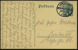 LAMSDORF-/ UEBUNGSPLATZ/ ** 1913 (30.5.) Seltener 1K-Segment Auf Inl.-P 5 Pf. Germania , Klar Gst. Fern-Kt. N.... - Other & Unclassified