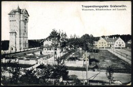 Grafenwöhr 1913 (5.4.) 2K: LAGER GRAFENWÖHR/** + Tilde Auf S/w.-Foto-Ak.: Wasserturm,... - Other & Unclassified