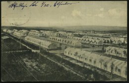 ELSENBORN/ ÜBUNGSPLATZ 1911 (10.5.) 1K-Gitter Auf S/w.-Foto-Ak.: Elsenborn, Lager = Barackenlager (Eckbugspur)... - Other & Unclassified