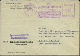 DRESDEN N6/ Rat/ Des Bezirkes Dresden/ (LAND SACHSEN)/ Unsere Ganze Kraft/ Dem Fünfjahrplan/ ZKD 1956 (23.11.)... - Other & Unclassified
