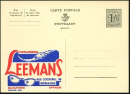 BELGIEN 1954 1,20 F. Reklame-P., Oliv: HORLOGERIE LEEMANS..OPTIQUE = Armbanduhr (u. Brille) Ungebr. (Mi.P 298 I /... - Other & Unclassified