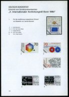 B.R.D. 1984 (Jan.) 70 Pf. "X. Internat. Archivkongreß Bonn", 13 Verschied. Color-Entwürfe D.... - Other & Unclassified