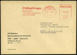5230 SÖMMERDA/ Robotron.. 1982/88 2 Verschied. AFS = VEB Kombinat Für Elektron. Büromaschinen , 2... - Other & Unclassified