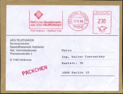 7100 HEILBRONN,NECKAR 2/ Halbleiter-Bauelemente/ Von AEG-TELEFUNKEN.. 1980 (18.8.) AFS 230 Pf. (Logo: Telefunken)... - Other & Unclassified