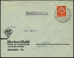 GLASHÜTTE/ (SACHSEN)/ ..Uhren,Rechenmaschinen 1936 (7.3.) HWSt = Zifferblatt "13 - 24" Uhr Klar Auf ... - Other & Unclassified