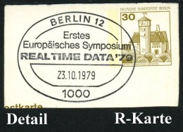 1000 BERLIN 12/ ..Europ.Symposium/ REALTIME DATA´79 1979 (Okt.) SSt + RZ: 1000 Berlin 12/q, Orts-R-Kt.... - Other & Unclassified