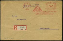BERLIN NW/ 40/ BUTAB/ BUND DER TECHN.ANGESTELLTEN/ U.BEAMTEN 1929 (7.2.) AFS 060 Pf. = Zirkel (u. Hand Mit Hammer)... - Other & Unclassified