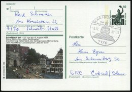 7170 SCHWÄBISCH HALL 1/ Stadt Der/ Freilichtspiele 1989 (6.12.) HWSt (Freitreppe = Bühne!) Orts- U.... - Other & Unclassified