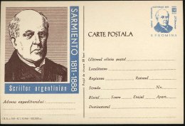 RUMÄNIEN 1961 30 B. Sonder-P. "150. Geburtstag D.F. Sermiento" = Argentin. Autor, Pädagoge, Politiker... - Other & Unclassified