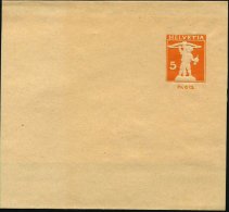 SCHWEIZ 1924 5 C. Privat-Zeitungs-Sb Tellknabe, Orange (mit Armbrust U. Apfel) Ungebr. - Other & Unclassified