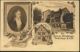 Weimar 1905 Monochrome Jubil.-Ak.: Schillers 100. Todesjahr (Schiller, Geburts- U. Sterbehaus) Ungebr. (Verl.... - Other & Unclassified