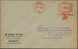 LEIPZIG C/ 1/ S.FISCHER VERLAG/ SF 1932 (25.4.) Seltener AFS = Jüdischer Samuel Fischer-Verlag, Von... - Other & Unclassified