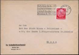 BERLIN C2/ Dn/ ..61./ Landmaschinenmarkt/ ..Breslau 1935 (7.5.) MWSt Auf Frankiertem Dienst-Bf.:... - Other & Unclassified