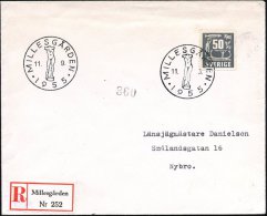 SCHWEDEN 1955 (11.9.) HWSt: MILLESGARDEN = Männlicher Torso , Skulpturen-Freilichtmuseum + SRZ: Millesgarden =... - Other & Unclassified