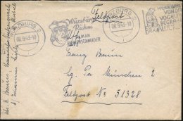 WÜRZBURG 2/ I/ Würzburgs/ Ruhm/ TILMAN/ RIEMENSCHNEIDER.. 1943 (8.9.) Seltener BdMWSt., 2 Texte =... - Other & Unclassified