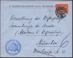 MÜNCHEN/ *32b 1920 (17.4.) 1K-Gitter AufEF 15 Pf. Dienst, Dienst-Bf.: K. MUSEUM FÜR ABGÜSSE KLASS.... - Other & Unclassified