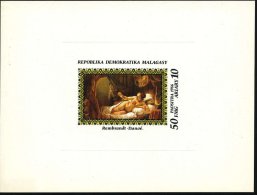 MADAGASKAR 1986 50 + 10 Fr. Mfg. "Danaé",  U N G E Z.  Ministerblock = Mutter Des Perseus, Von Zeuss Als... - Other & Unclassified