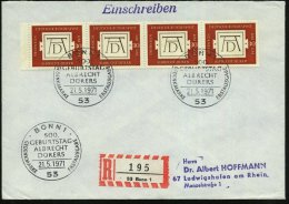 B.R.D. 1971 (21.5.) 30 Pf. "500. Geburtstag Albrecht Dürer", Reine MeF: 4er-Streifen (Mi.677 MeF) + ET-SSt: 53... - Other & Unclassified