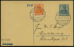 POTSDAM/ 1921/ KUNSTSOMMER 1921 (10.8.) Seltener Infla-SSt 2x Klar Auf Inl.-Kt. (Bo.2) - Other & Unclassified
