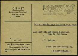 NIEDERLANDE 1947 (19.7.) MWSt: ROTTERDAM C.S./18 Mei - 2 AUG./ROTTERDAM/STRAKS/Museum Boymans Klar Gest.,... - Other & Unclassified