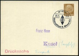 WIEN/ Musterzeltlager Der Wiener HJ 1939 (29.5.) SSt = HJ-Abzeichen Auf PP 3 Pf. Hindenbg. (Mi. 122/A 1) Klar Gest.... - Other & Unclassified