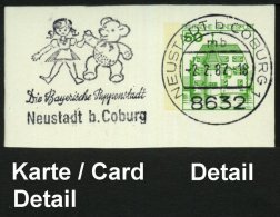 8632 NEUSTADT B COBURG 1/ Mb/ Die Bayer.Puppenstadt.. 1982 MWSt = Teddy (u. Puppe) Bedarfs-Kt. (Bo.7 A II =... - Other & Unclassified