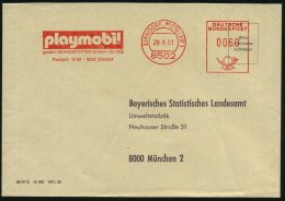 8502 ZIRNDORF,MITTELFR 1/ Playmobil/ Geobra BRANDSTÄTTER GmbH 1981 (29.6.) AFS (Firmen-Schriftzug) Klar Gest.... - Other & Unclassified
