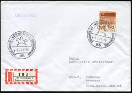 85 NÜRNBERG 1/ A/ INT.SPIELWARENMESSE 1971 (3.2.) SSt + SRZ: 85 Nürnberg 1/Spielwarenmesse (NEZ Nr.102,... - Other & Unclassified