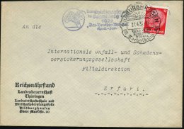 HILDBURGHAUSEN/ Bekanntes/ Thüring./ Staatl./ Technikum 1935 (27.4.) Seltener HWSt (Propeller) + Amtl. HdN:... - Other & Unclassified