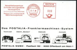 6903 Neckargemünd 1980 (23.7.) AFS: VORFÜHRSTEMPEL/POSTALIA/ Rehabilitationszentrum/für Kinder... - Other & Unclassified