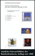 B.R.D. 1998 (Juli) 110 Pf. "300 Jahre Franckesch Stiftungen, Halle", 30 Verschied. Color-Alternativ-Entwürfe... - Other & Unclassified