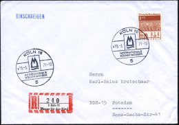 5 KÖLN 15/ INTERNAT./ KÖLNER MESSEN 1971 (15.10.) SSt + Sehr Seltener SRZ: 5 Köln 15/Messe Für... - Other & Unclassified