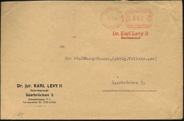 SAARGEBIET 1933 (8.7.) Seltener AFS-Typ "Komusina SAARGEBIET": SAARBRÜCKEN/(ST.JOHANN)/Dr. Karl Levy... - Other & Unclassified