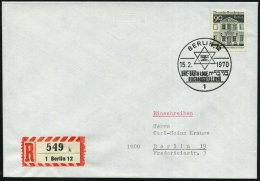 1 BERLIN 12/ BNE-BRITH LOGE/ BUCHAUSSTELLUNG 1970 (15.2.) SSt = Davidstern U. Hebräische Schrift + RZ: 1... - Other & Unclassified