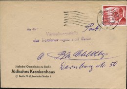 Berlin 65 1956 (Sept.) Vordr.-Bf.: Jüdische Gemeinde Zu Berlin/ Jüdisches Krankenhaus , Ortsbf. (Mi.156... - Other & Unclassified