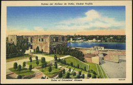 DOMINIKAN.REPUBLIK 1949 4 C. BiP Hotel Jaragua: Ruins Of Columbus Alcazar = Festung V. Columbus , Ungebr. (HG.P 20) - Other & Unclassified