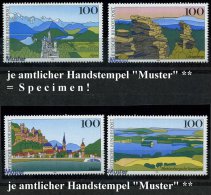 B.R.D. 1994 (Juli) "Deutsche Regionen U. Landschaften" 100 Pf. Alpen, 100 Pf. Erzgebirge, 100 Pf. Maintal U. 100... - Other & Unclassified