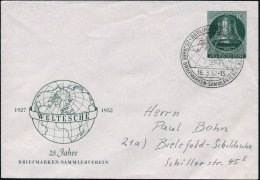 BERLIN-STEGLITZ 1/ 25 JAHRE BSV "WELTESCHE" 1952 (16.3.) Seltener SSt = Nördliche Halbkugel Mit Nordpol Klar... - Other & Unclassified