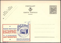 BELGIEN 1952 1,20 F. Reklame-P., Oliv: RADIO-INSTITUUT/AMAVOX.. = Radio-Apparat (u. Globus, Sender) Ungebr. (Mi.P... - Other & Unclassified