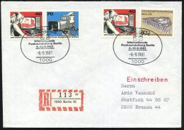 1000 BERLIN 12/ Internat./ Funkausstellung.. 1981 (8.9.) 2x SSt. (TV-Logo) Auf Zus.-Druck 40 Pf. + 70 Pf. U. 25 Pf.... - Sonstige & Ohne Zuordnung