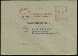 (24) HAMBURG 13/ Nordwestdeutscher Rundfunk/ -Sender Hamburg- 1947 (2.8.) Seltener, Aptierter AFS = Hakenkreuz... - Other & Unclassified