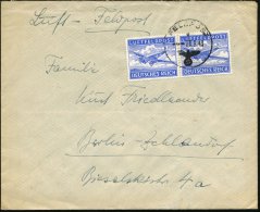 DT.BES.NORWEGEN 1943 (28.9.) 1K: FELDPOST/b/--- Auf Paar Gez. Luft-Feldpostmarke (Ju 52) + Rs. Hs. Abs.: "L 53811... - Other & Unclassified