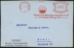 BERLIN-CHARLOTTENBURG/ 2/ Debeg/ Dt. Betriebs.-Ges./ F.drahtlose Telegrafie MbH 1930 (7.5.) Seltener AFS (Logo =... - Other & Unclassified