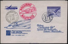 TSCHECHOSLOWAKEI 1969 (24.6.) 1,20 Kcs. Kranich, Sonder-Aerogramm "Ostrava ´69" = Sonderbeförderung... - Other & Unclassified